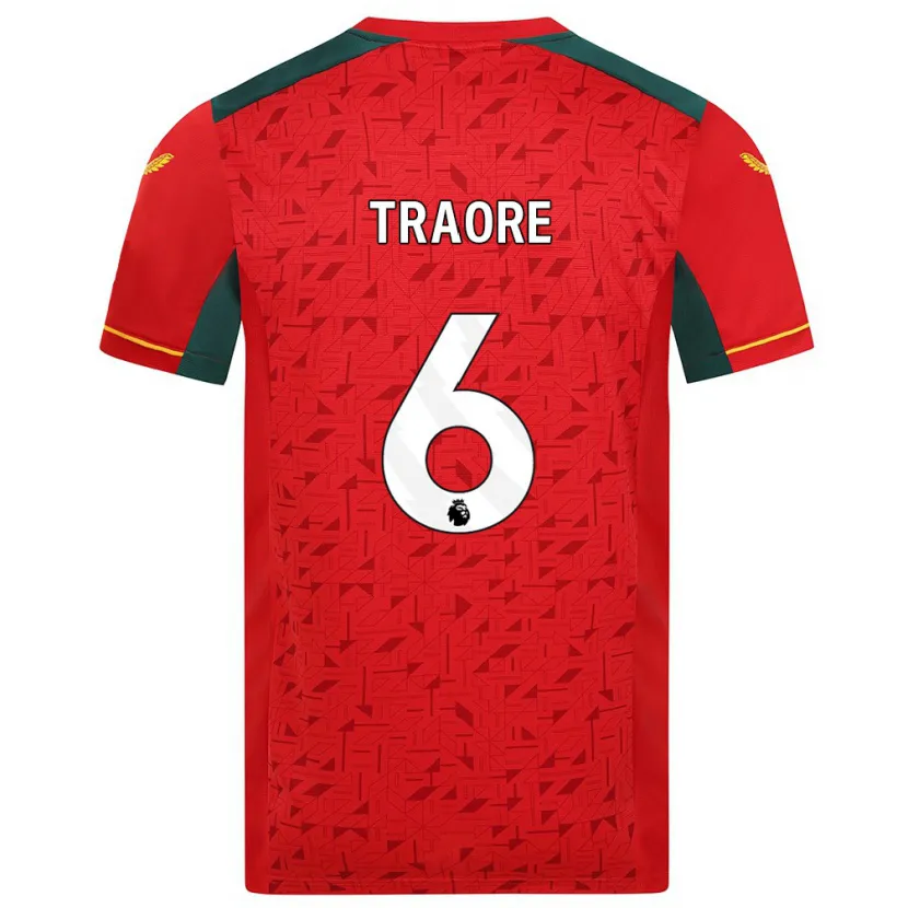 Danxen Niño Camiseta Boubacar Traoré #6 Rojo 2ª Equipación 2023/24 La Camisa