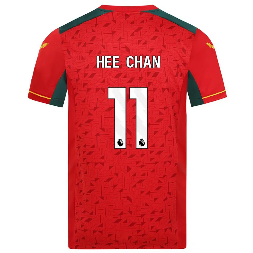 Danxen Niño Camiseta Hee-Chan Hwang #11 Rojo 2ª Equipación 2023/24 La Camisa