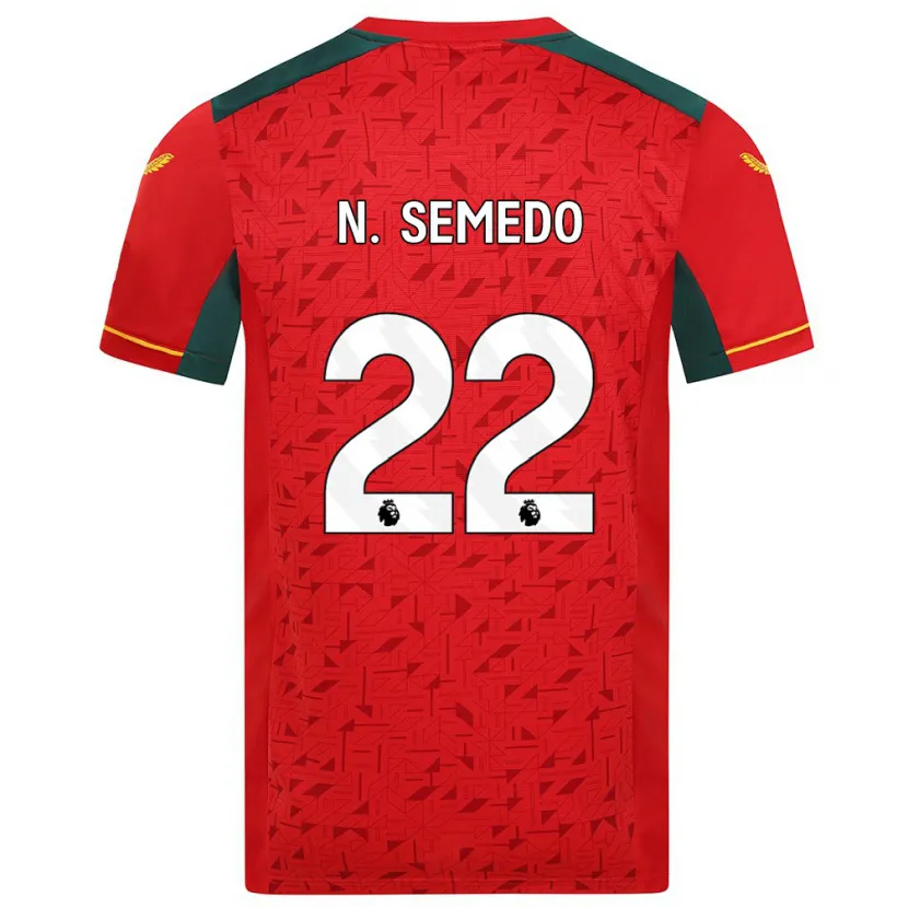 Danxen Niño Camiseta Nélson Semedo #22 Rojo 2ª Equipación 2023/24 La Camisa