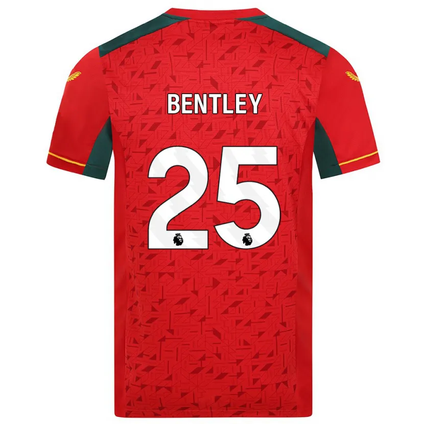 Danxen Niño Camiseta Daniel Bentley #25 Rojo 2ª Equipación 2023/24 La Camisa