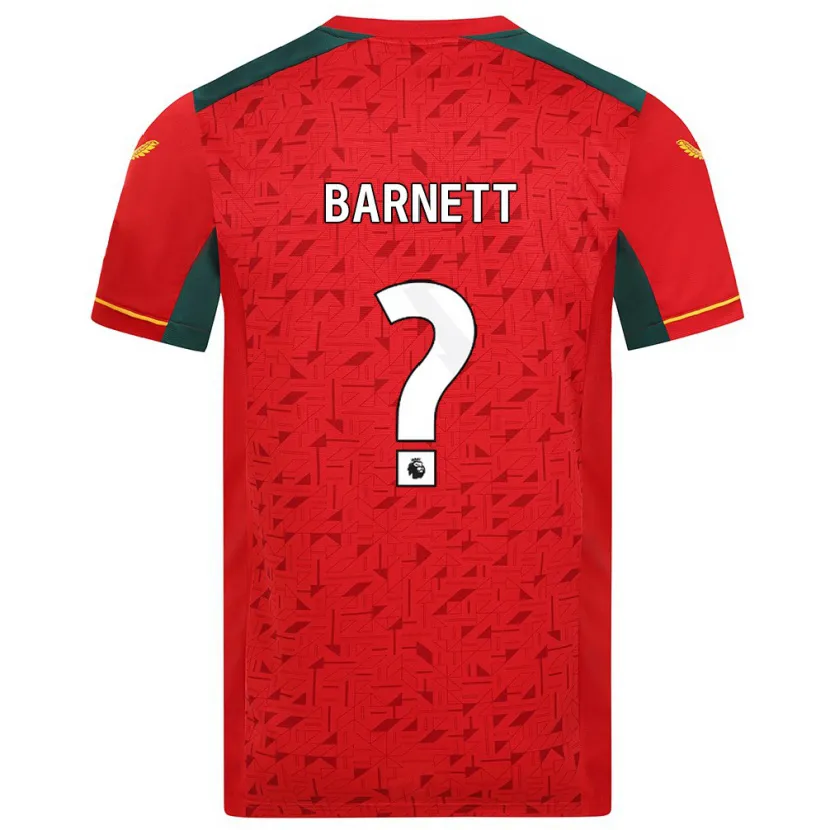 Danxen Niño Camiseta Ty Barnett #0 Rojo 2ª Equipación 2023/24 La Camisa