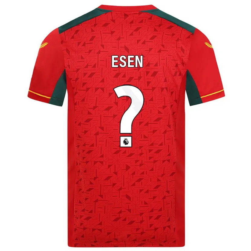 Danxen Niño Camiseta Josh Esen #0 Rojo 2ª Equipación 2023/24 La Camisa