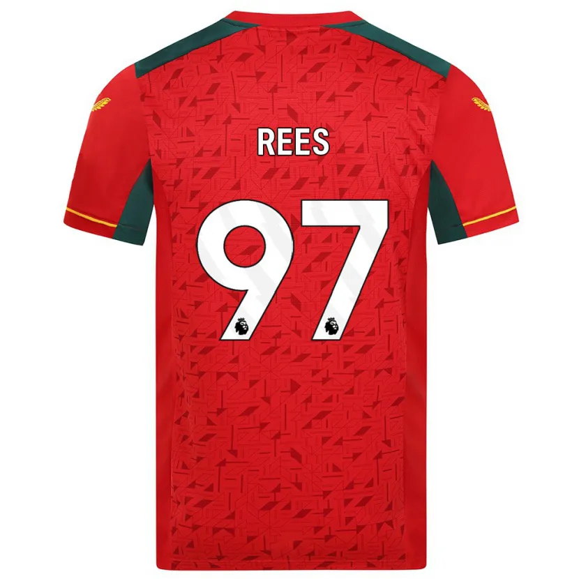 Danxen Niño Camiseta Mason Rees #97 Rojo 2ª Equipación 2023/24 La Camisa