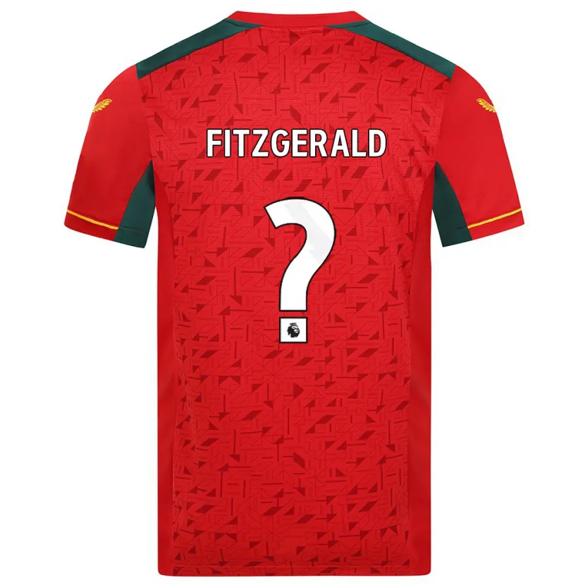 Danxen Niño Camiseta Kyle Fitzgerald #0 Rojo 2ª Equipación 2023/24 La Camisa