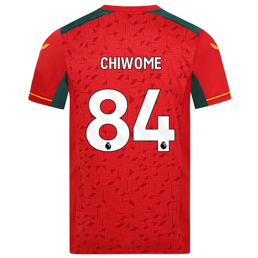 Danxen Niño Camiseta Leon Chiwome #84 Rojo 2ª Equipación 2023/24 La Camisa