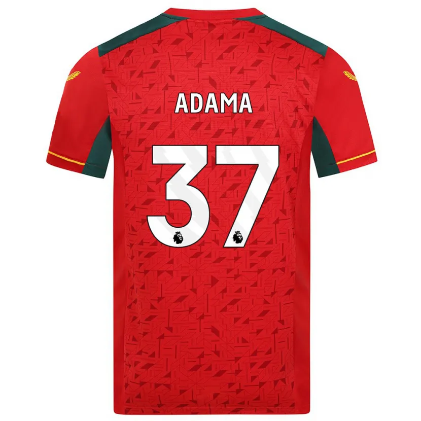 Danxen Niño Camiseta Adama Traore #37 Rojo 2ª Equipación 2023/24 La Camisa