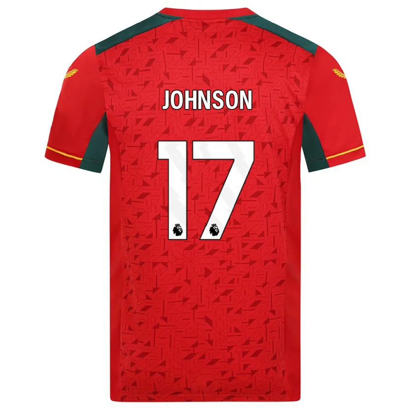 Danxen Niño Camiseta Katie Johnson #17 Rojo 2ª Equipación 2023/24 La Camisa