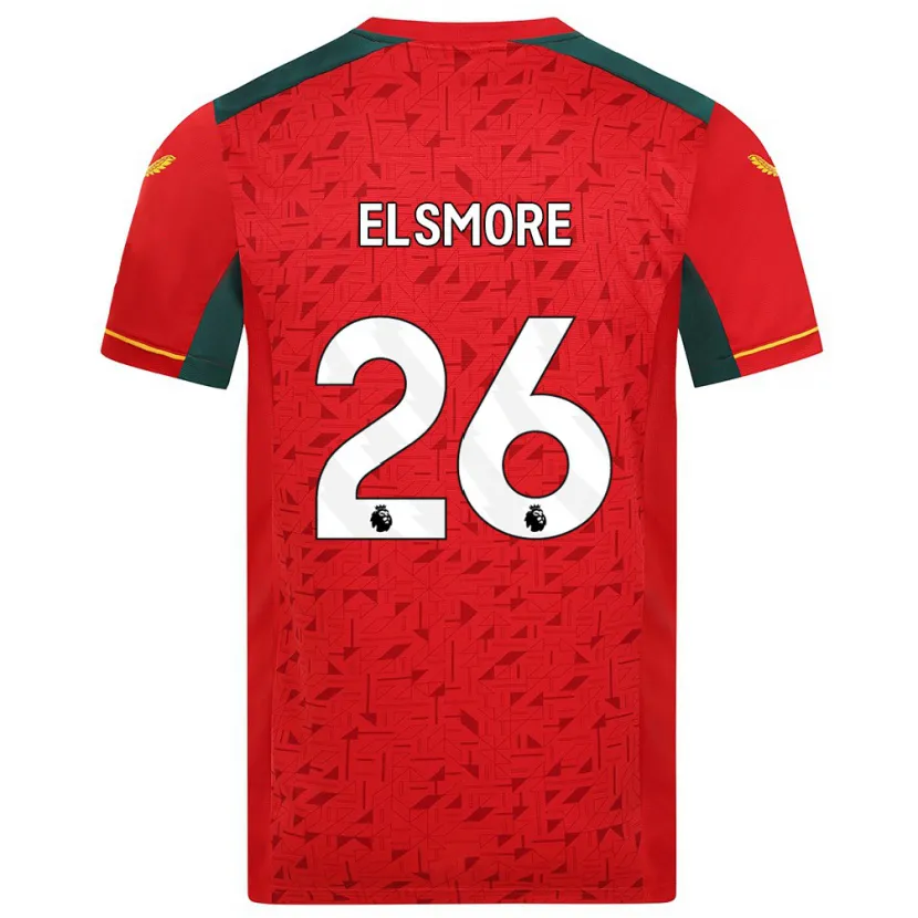 Danxen Niño Camiseta Ria Elsmore #26 Rojo 2ª Equipación 2023/24 La Camisa