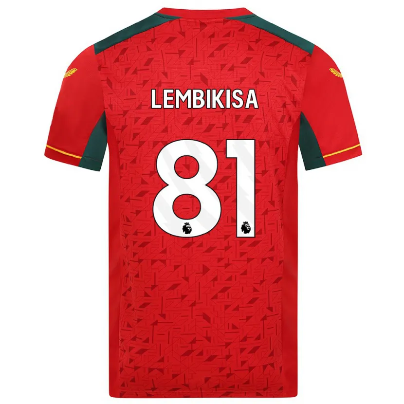 Danxen Niño Camiseta Dexter Lembikisa #81 Rojo 2ª Equipación 2023/24 La Camisa