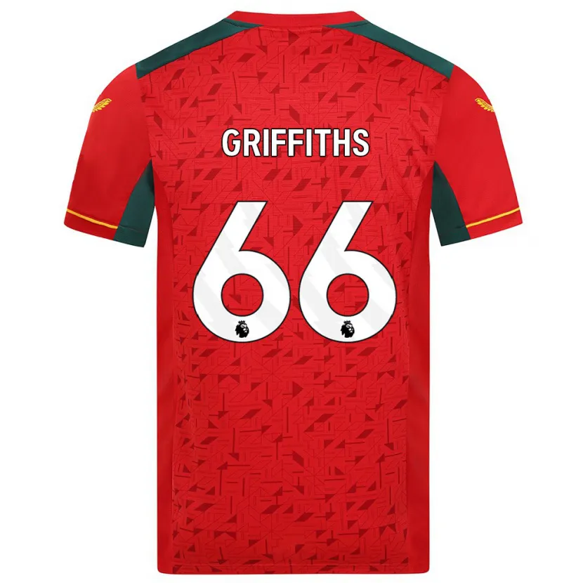 Danxen Niño Camiseta Harvey Griffiths #66 Rojo 2ª Equipación 2023/24 La Camisa