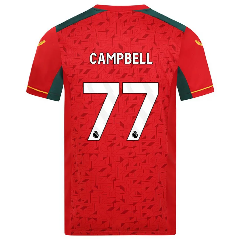 Danxen Niño Camiseta Chem Campbell #77 Rojo 2ª Equipación 2023/24 La Camisa