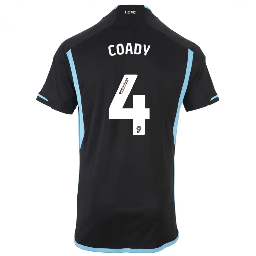 Danxen Niño Camiseta Conor Coady #4 Negro 2ª Equipación 2023/24 La Camisa