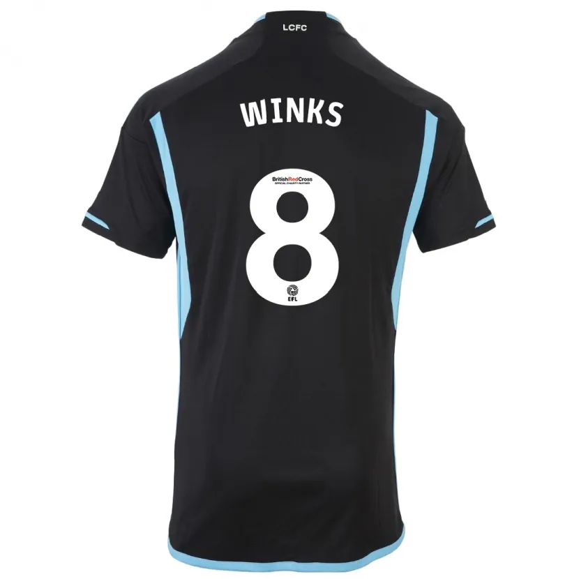 Danxen Niño Camiseta Harry Winks #8 Negro 2ª Equipación 2023/24 La Camisa