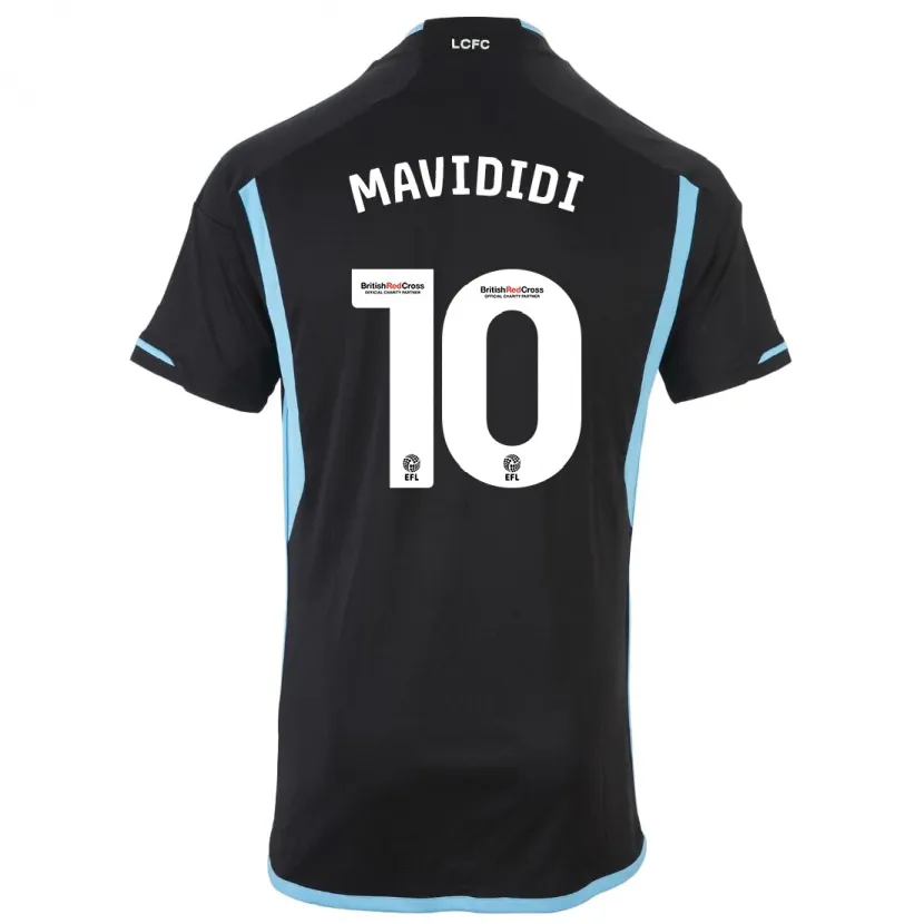 Danxen Niño Camiseta Stephy Mavididi #10 Negro 2ª Equipación 2023/24 La Camisa