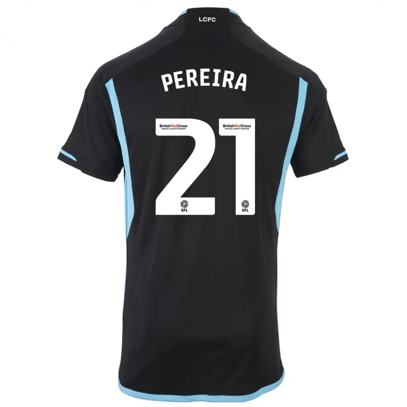 Danxen Niño Camiseta Ricardo Pereira #21 Negro 2ª Equipación 2023/24 La Camisa