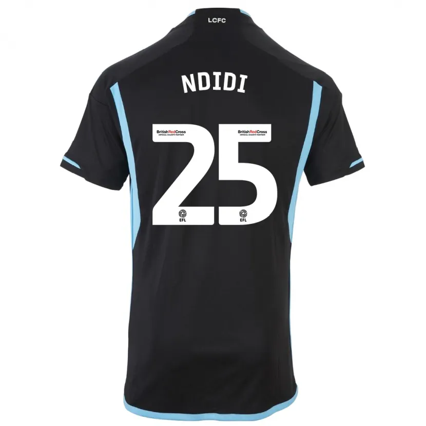 Danxen Niño Camiseta Wilfred Ndidi #25 Negro 2ª Equipación 2023/24 La Camisa