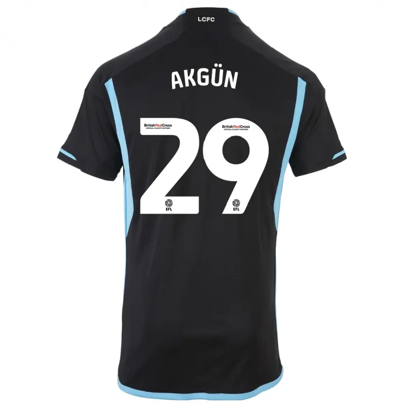 Danxen Niño Camiseta Yunus Akgün #29 Negro 2ª Equipación 2023/24 La Camisa