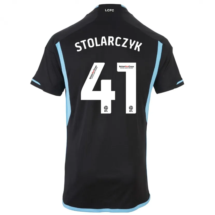 Danxen Niño Camiseta Jakub Stolarczyk #41 Negro 2ª Equipación 2023/24 La Camisa