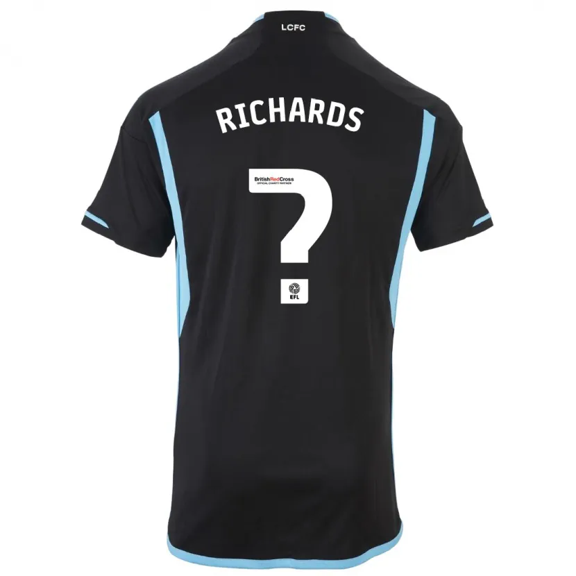 Danxen Niño Camiseta Amani Richards #0 Negro 2ª Equipación 2023/24 La Camisa