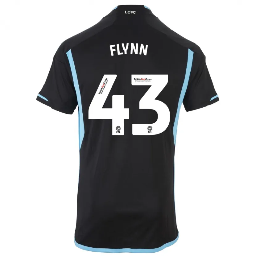 Danxen Niño Camiseta Shane Flynn #43 Negro 2ª Equipación 2023/24 La Camisa