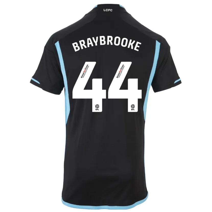 Danxen Niño Camiseta Sammy Braybrooke #44 Negro 2ª Equipación 2023/24 La Camisa