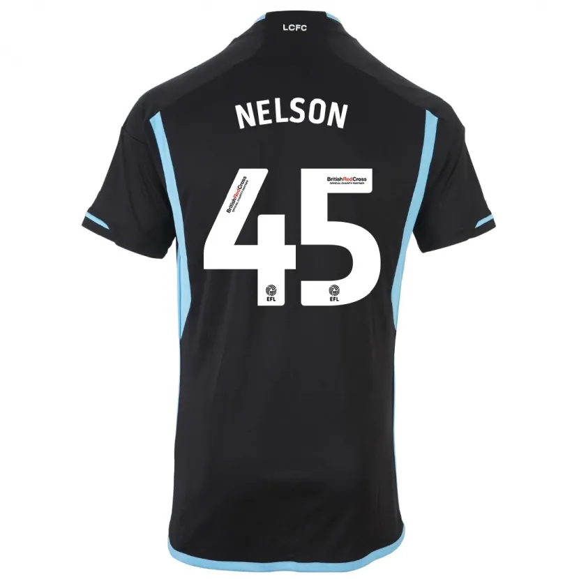 Danxen Niño Camiseta Ben Nelson #45 Negro 2ª Equipación 2023/24 La Camisa