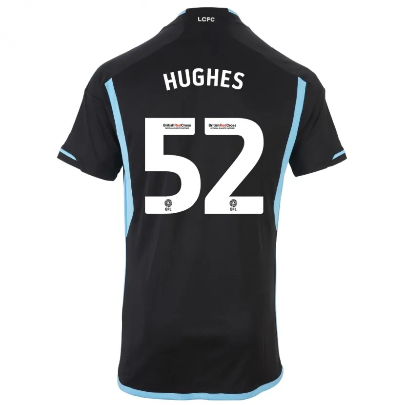 Danxen Niño Camiseta Iestyn Hughes #52 Negro 2ª Equipación 2023/24 La Camisa