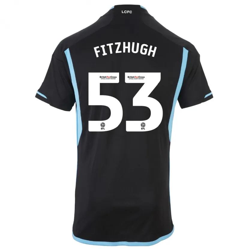 Danxen Niño Camiseta Ethan Fitzhugh #53 Negro 2ª Equipación 2023/24 La Camisa