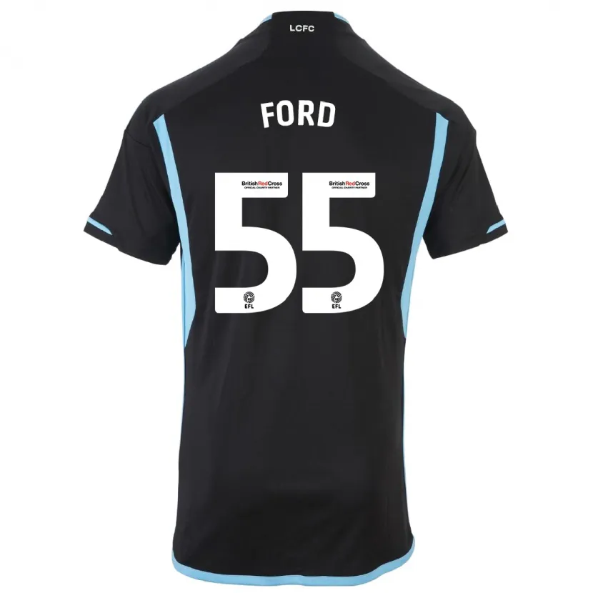 Danxen Niño Camiseta Harvey Godsmark-Ford #55 Negro 2ª Equipación 2023/24 La Camisa