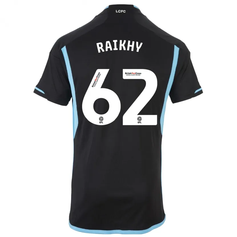 Danxen Niño Camiseta Arjan Raikhy #62 Negro 2ª Equipación 2023/24 La Camisa