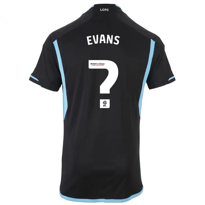 Danxen Niño Camiseta Reece Evans #0 Negro 2ª Equipación 2023/24 La Camisa