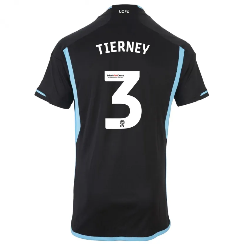 Danxen Niño Camiseta Sam Tierney #3 Negro 2ª Equipación 2023/24 La Camisa