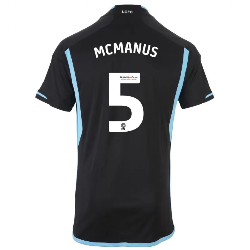 Danxen Niño Camiseta Abbie Mcmanus #5 Negro 2ª Equipación 2023/24 La Camisa