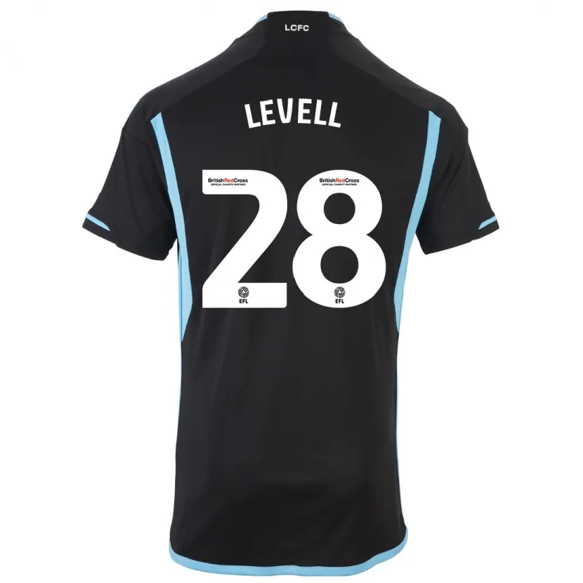 Danxen Niño Camiseta Kirstie Levell #28 Negro 2ª Equipación 2023/24 La Camisa