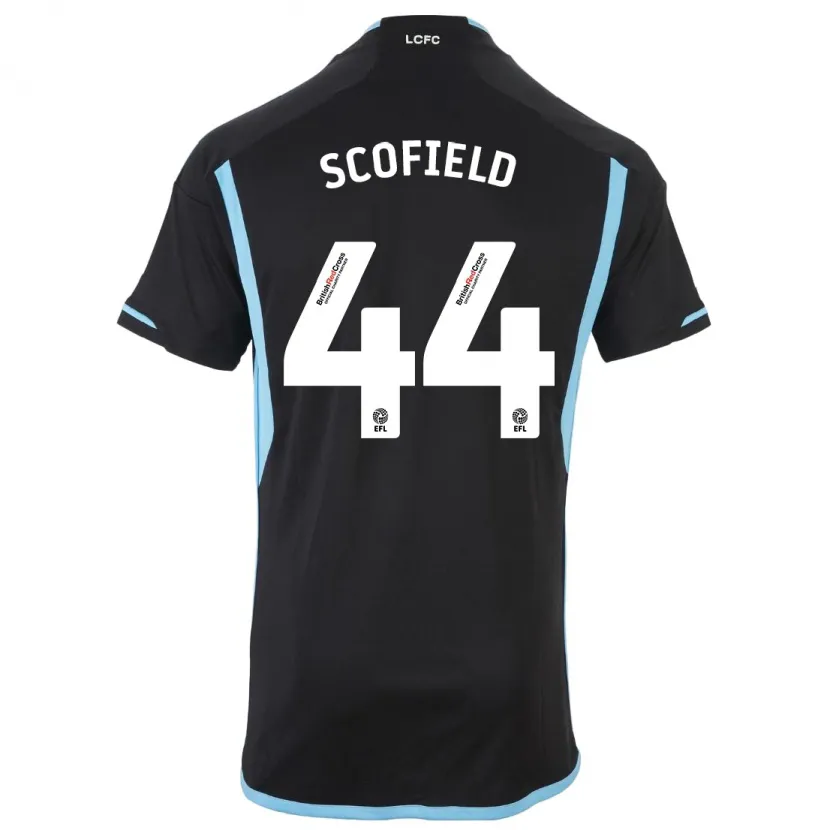 Danxen Niño Camiseta Connie Scofield #44 Negro 2ª Equipación 2023/24 La Camisa