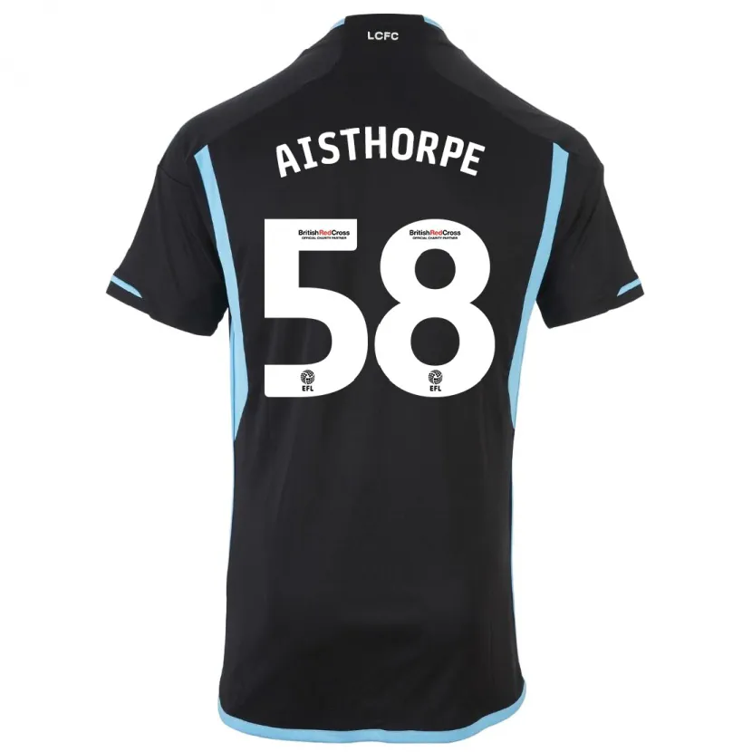 Danxen Niño Camiseta Bailey Aisthorpe #58 Negro 2ª Equipación 2023/24 La Camisa