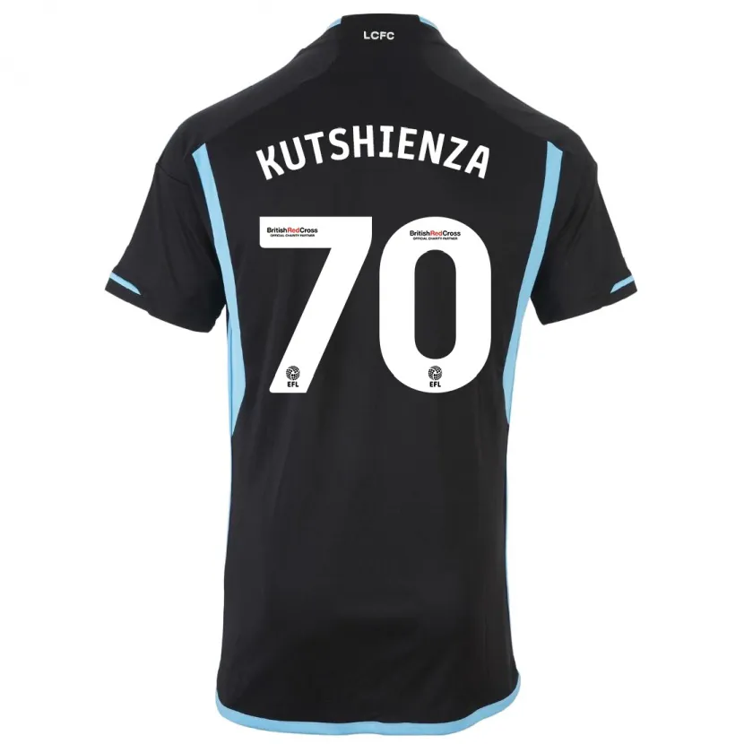 Danxen Niño Camiseta Jesper Kutshienza #70 Negro 2ª Equipación 2023/24 La Camisa