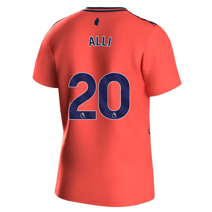 Danxen Niño Camiseta Dele Alli #20 Coralino 2ª Equipación 2023/24 La Camisa