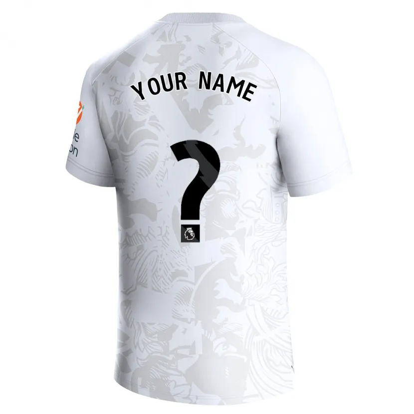 Danxen Niño Camiseta Su Nombre #0 Blanco 2ª Equipación 2023/24 La Camisa