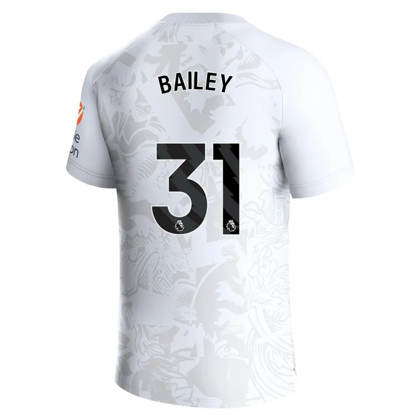 Danxen Niño Camiseta Leon Bailey #31 Blanco 2ª Equipación 2023/24 La Camisa