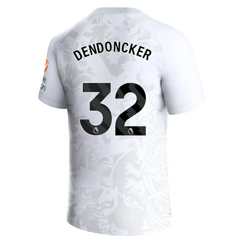 Danxen Niño Camiseta Leander Dendoncker #32 Blanco 2ª Equipación 2023/24 La Camisa