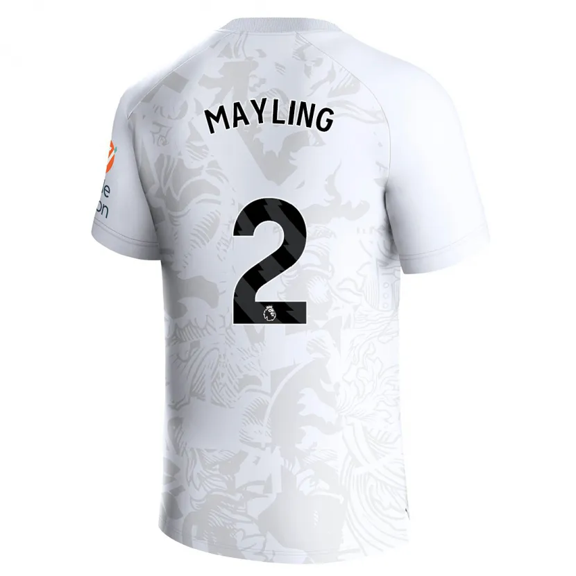 Danxen Niño Camiseta Sarah Mayling #2 Blanco 2ª Equipación 2023/24 La Camisa