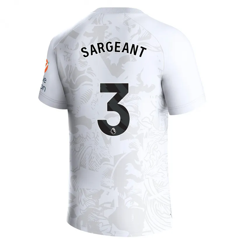 Danxen Niño Camiseta Meaghan Sargeant #3 Blanco 2ª Equipación 2023/24 La Camisa