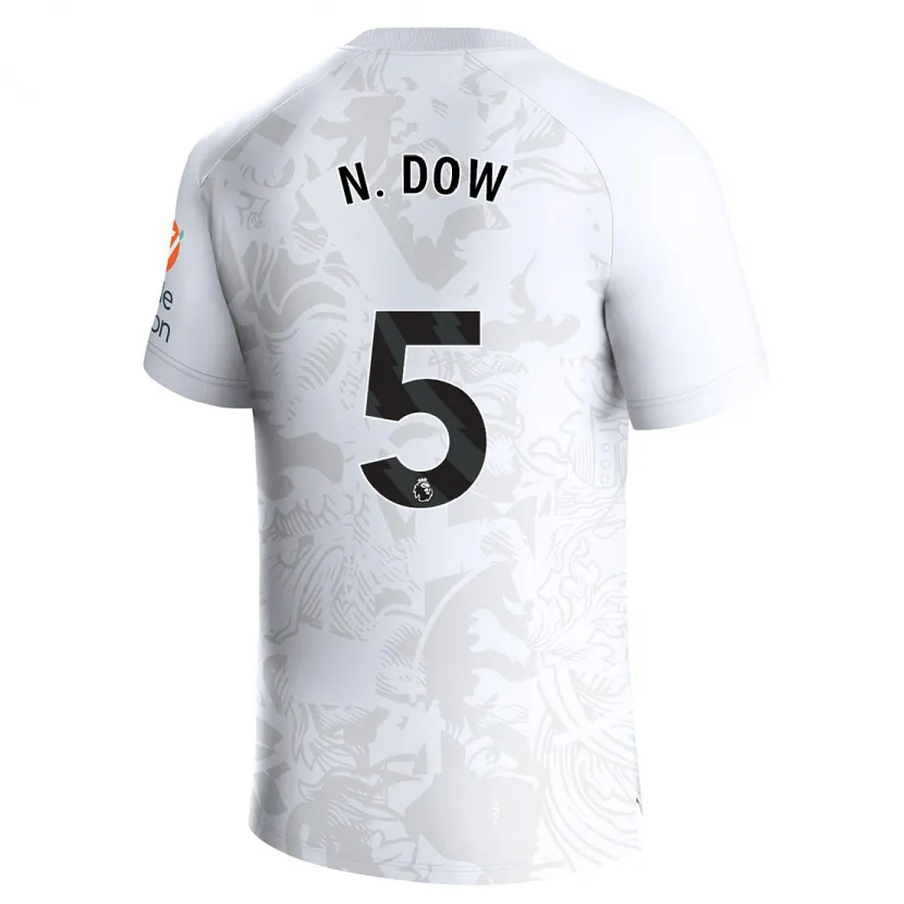 Danxen Niño Camiseta Elisha N'dow #5 Blanco 2ª Equipación 2023/24 La Camisa