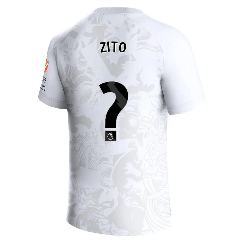 Danxen Niño Camiseta Patrick Zito #0 Blanco 2ª Equipación 2023/24 La Camisa