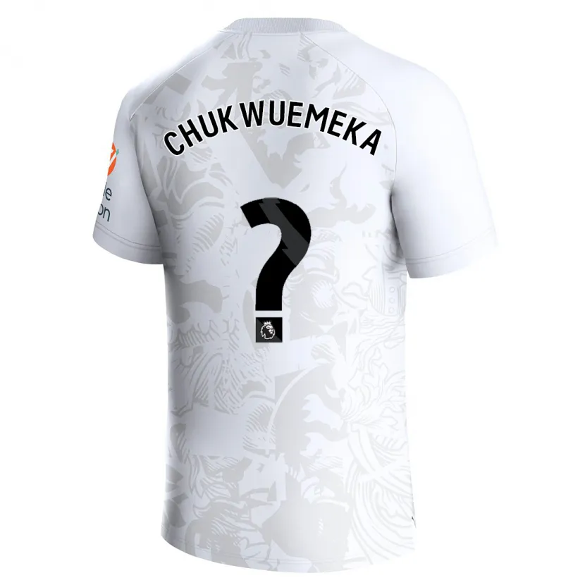 Danxen Niño Camiseta Caleb Chukwuemeka #0 Blanco 2ª Equipación 2023/24 La Camisa