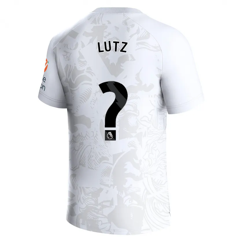 Danxen Niño Camiseta Charlie Lutz #0 Blanco 2ª Equipación 2023/24 La Camisa