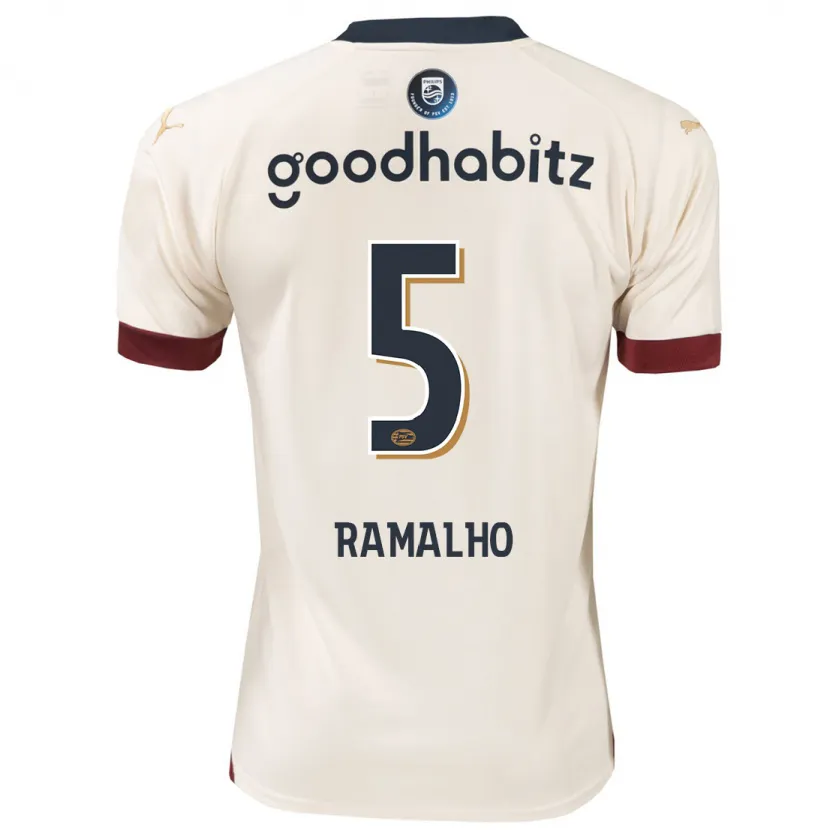 Danxen Niño Camiseta André Ramalho #5 Blanquecino 2ª Equipación 2023/24 La Camisa