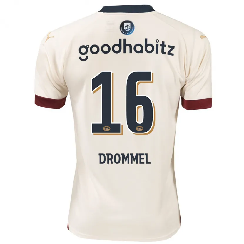 Danxen Niño Camiseta Joël Drommel #16 Blanquecino 2ª Equipación 2023/24 La Camisa