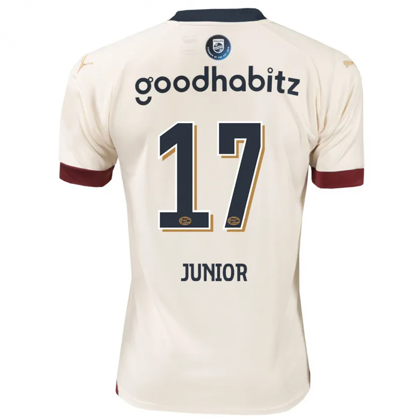 Danxen Niño Camiseta Mauro Júnior #17 Blanquecino 2ª Equipación 2023/24 La Camisa